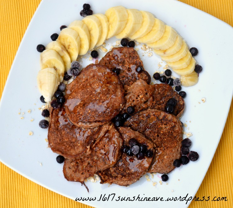 healthy cocoa protein pancakes